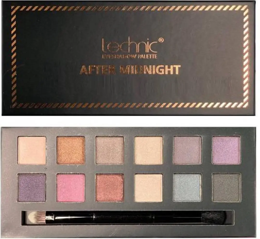 Technic Oogschaduw Palette After Midnight - 12 Kleuren
