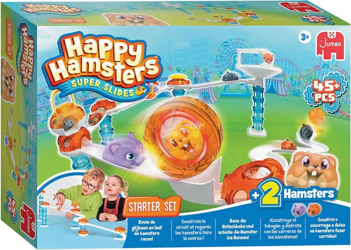 Jumbo Happy Hamsters Starter Set - Constructiespeelgoed 45 Onderdelen - afbeelding 6 van 6