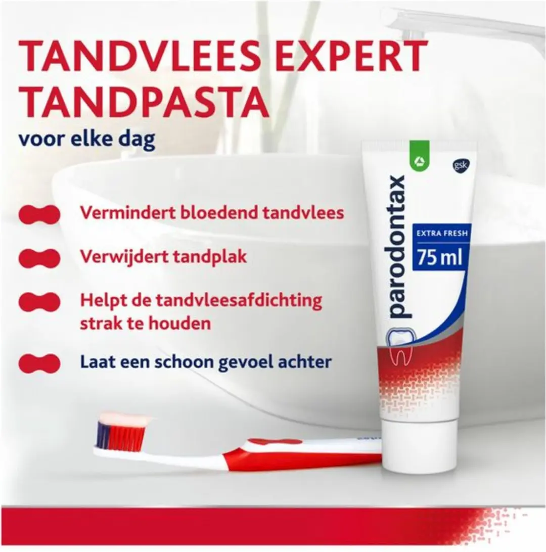 Parodontax Extra Fresh Tandpasta 75ml - 3 Stuks