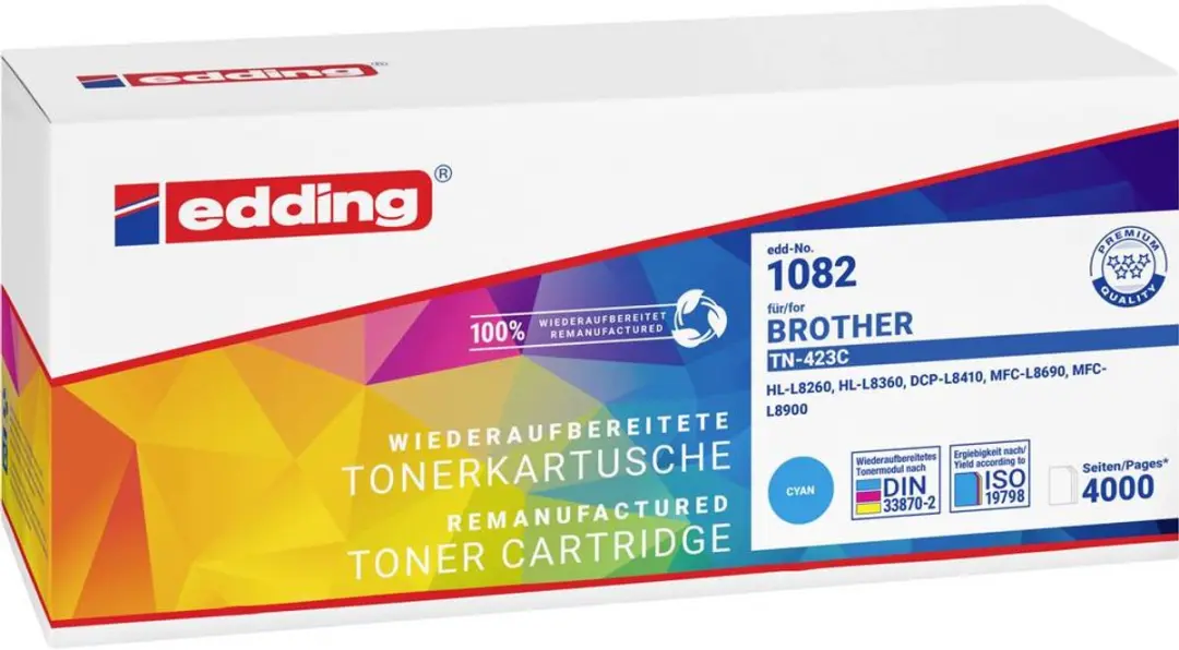 edding EDD-1082 Tonercartridge Cyaan
