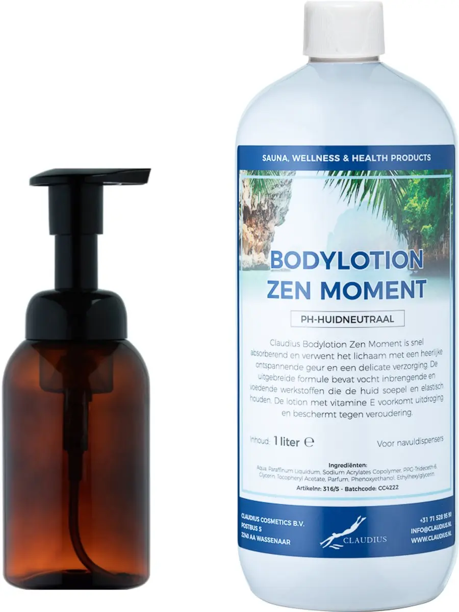 Splashbox Cosmetics Zeepdispenser 300ml + Zen Moment Bodylotion 1L