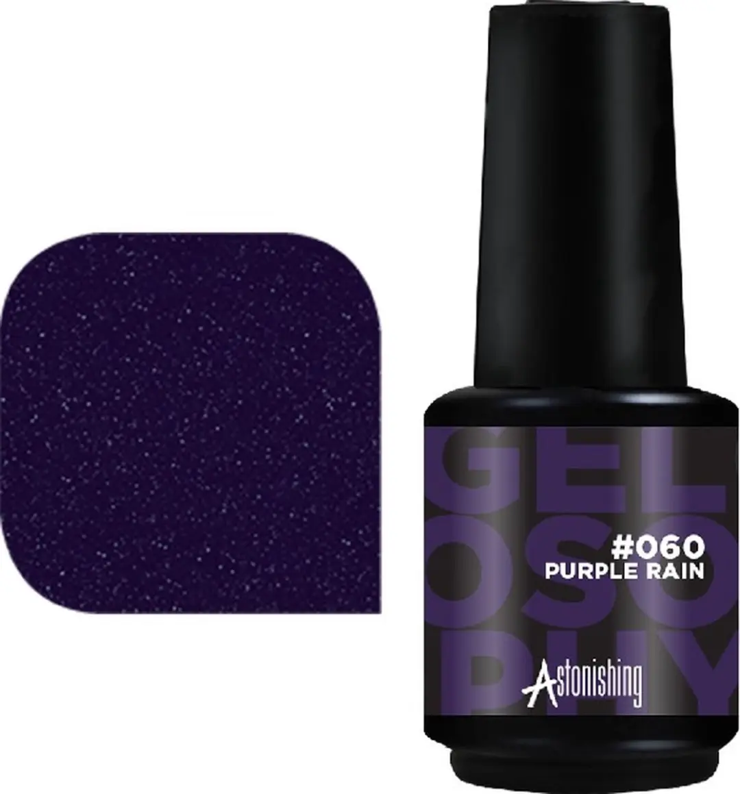 Astonishing #060 Purple Rain Nagellak 15ml - Zwart