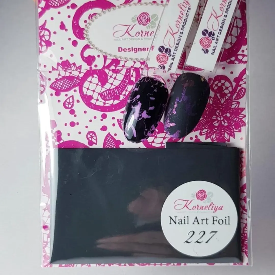 Korneliya Nailart Folie Mat Craquelé Antraciet 227