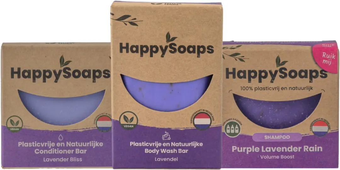 HappySoaps Lavender Rain Verzorgingsset