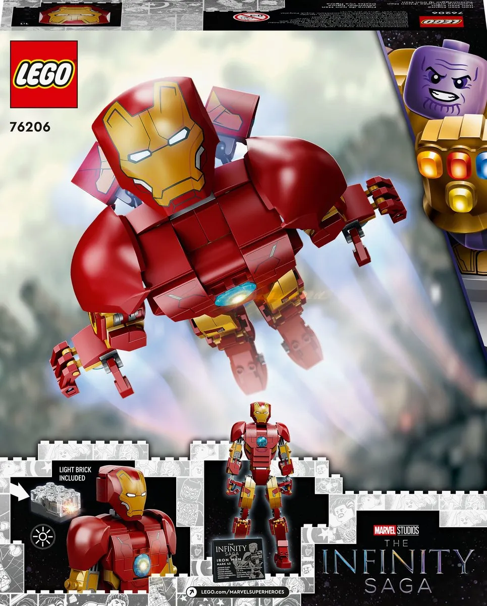LEGO Marvel Iron Man 76206 - 381 Stukken - Meerkleurig
