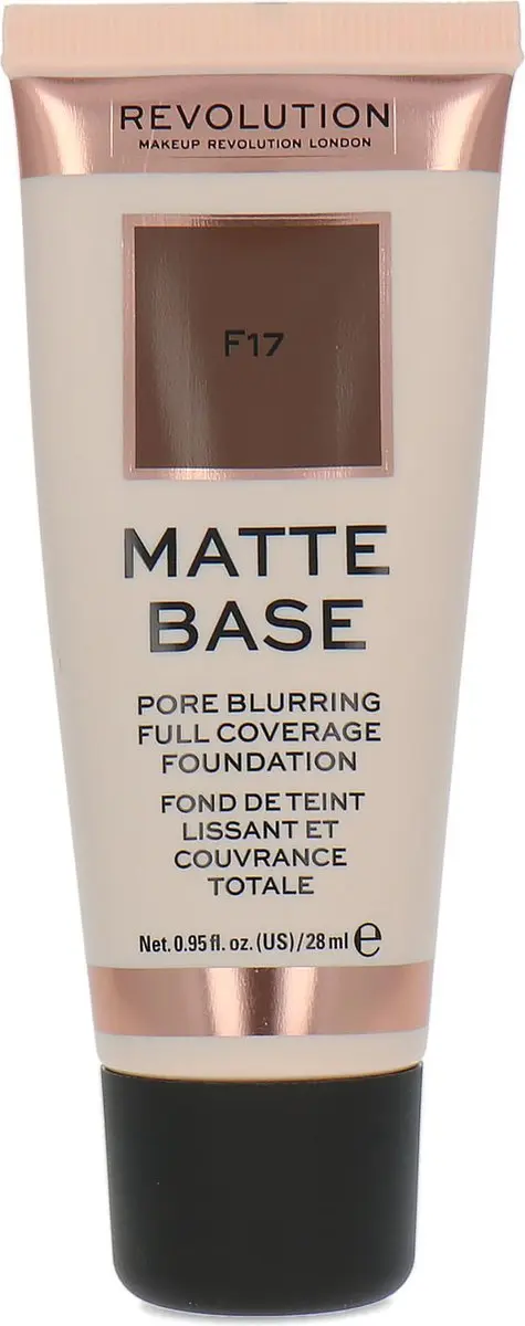 Makeup Revolution Matte Base Pore Blurring Foundation F17