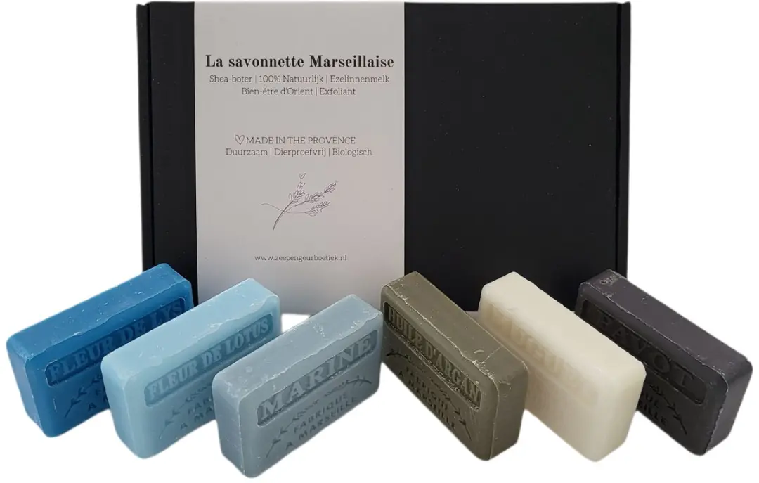 Savon de Marseille Zeep Cadeauset 6x125g