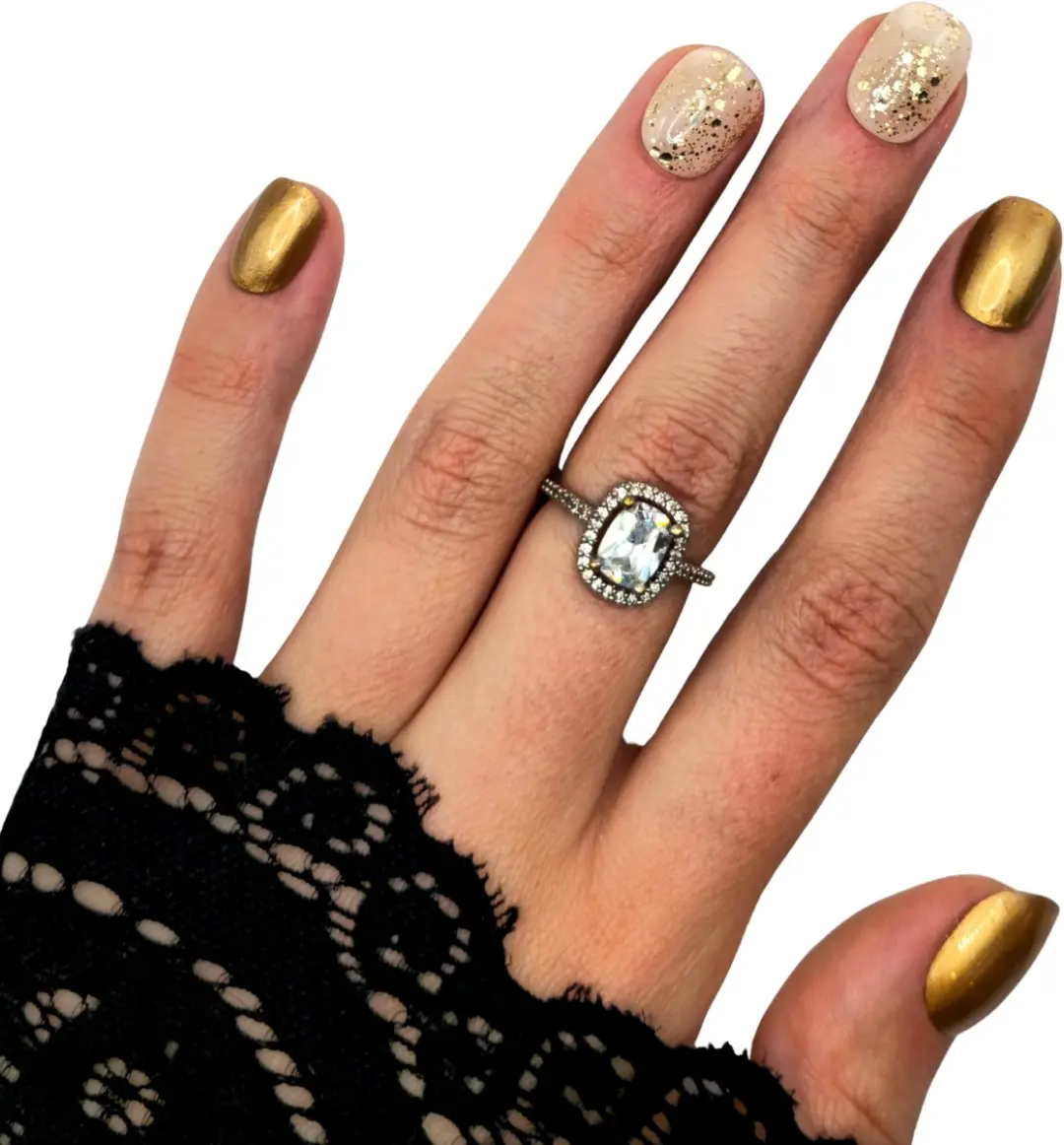 SD Press on Nails B-21 Goud Metallic Glitter - 50g