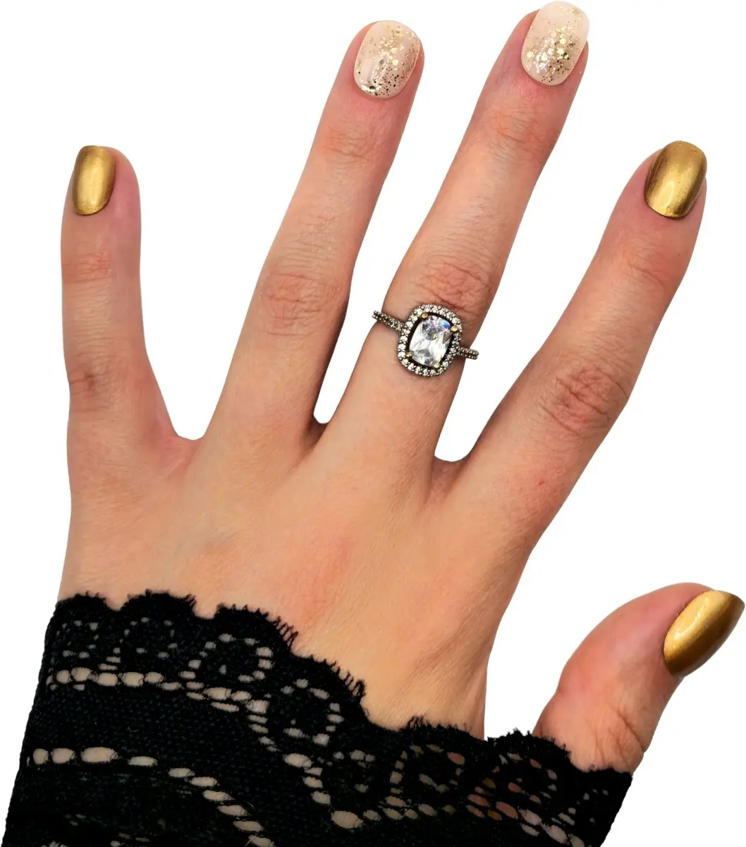 SD Press on Nails B-21 Goud Metallic Glitter - 50g