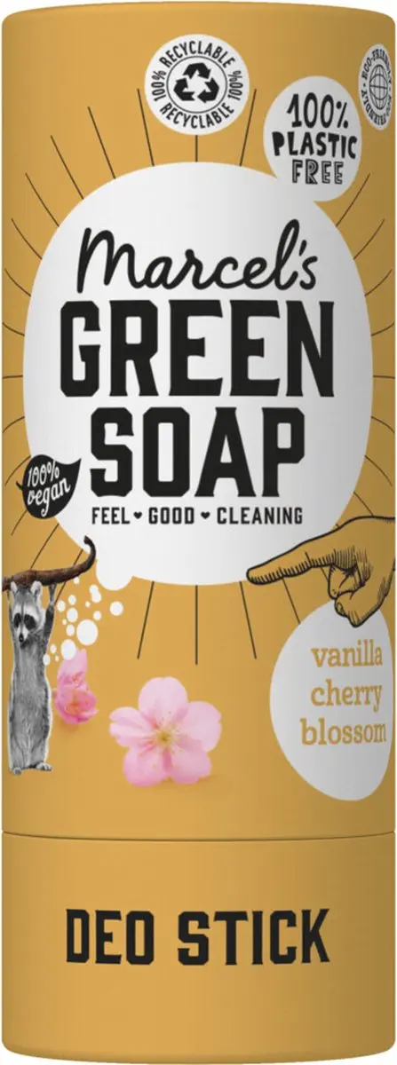 Marcel's Green Soap Deo Stick Vanille & Kersenbloesem 40g