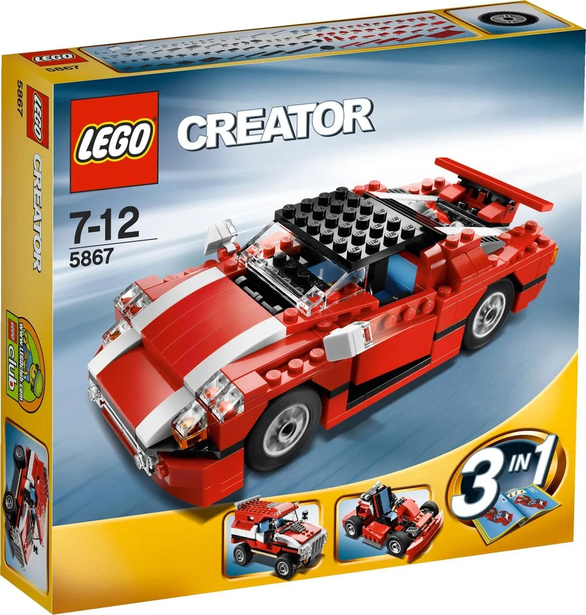 LEGO Creator Super Sportwagen 5867 - 278 Stukken