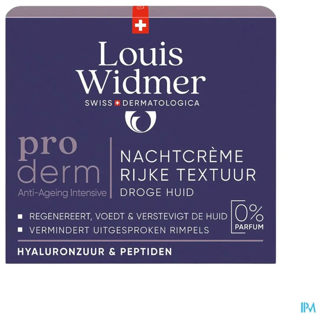 Louis Widmer Proderm Nachtcrème Gezicht 50ml