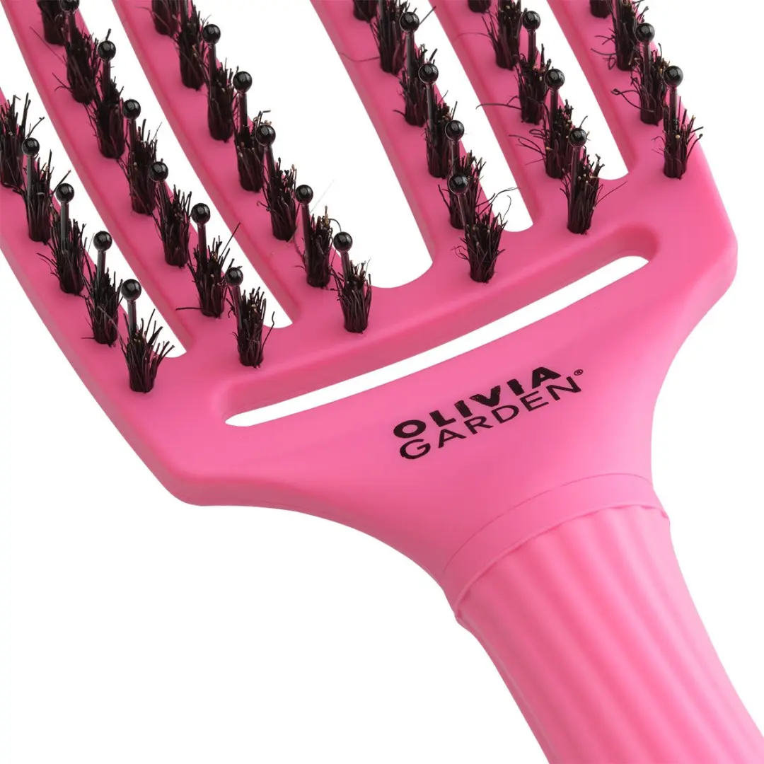 Olivia Garden Fingerbrush Boar & Nylon - Roze