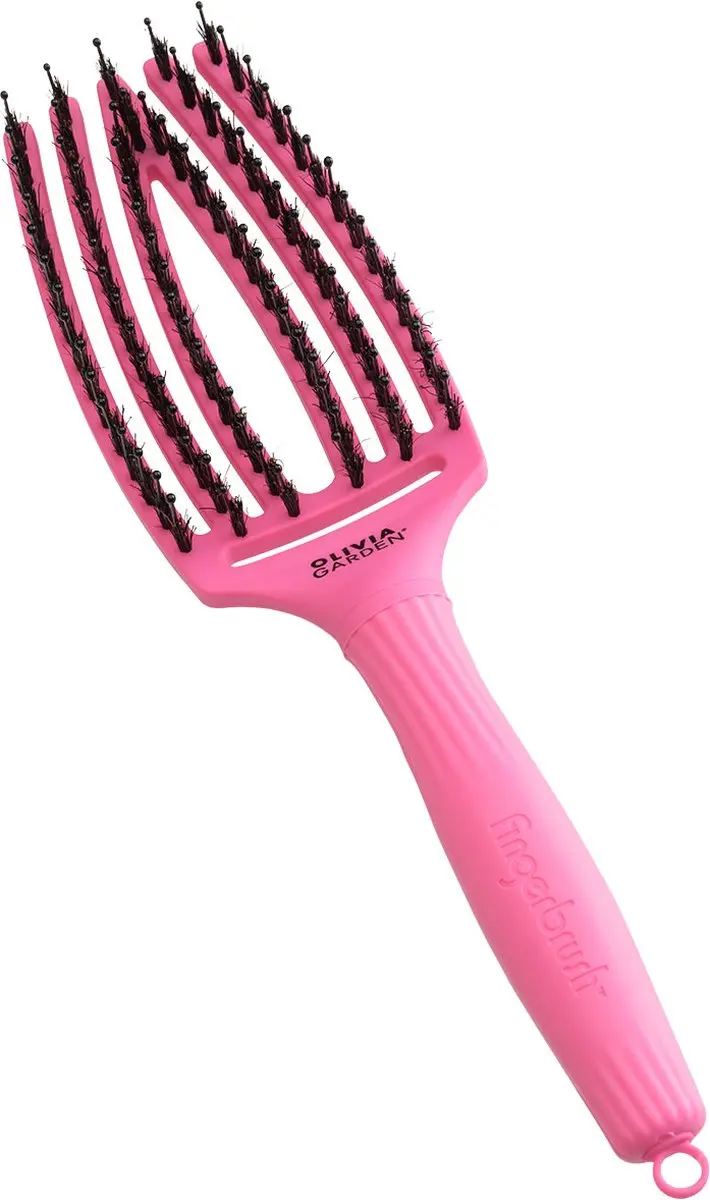 Olivia Garden Fingerbrush Boar & Nylon - Roze