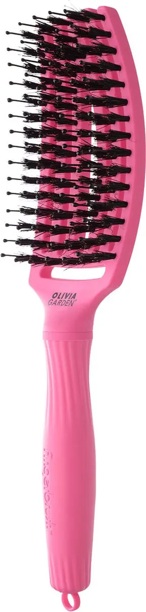Olivia Garden Fingerbrush Boar & Nylon - Roze