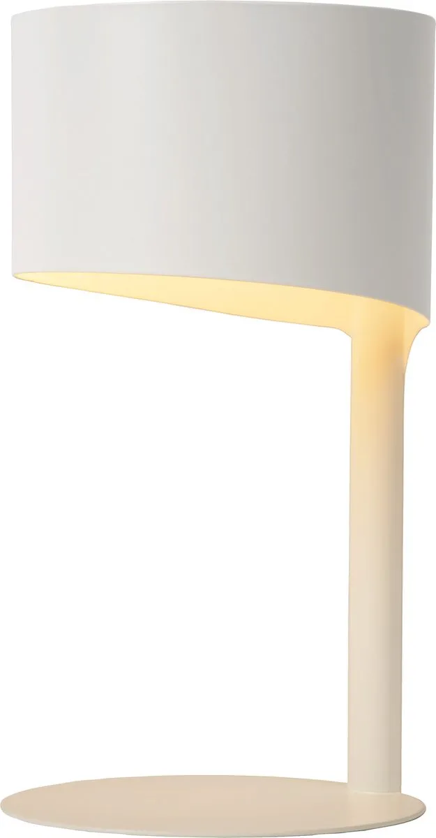 Lucide KNULLE Tafellamp Ø15cm - 1xE14 - Wit