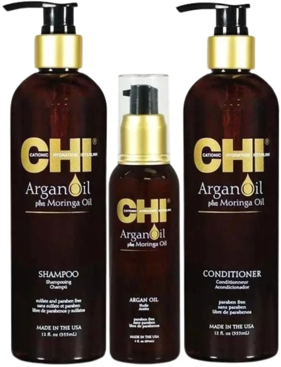Chi Natural Life Argan Oil Holiday Set - 3 Stuks