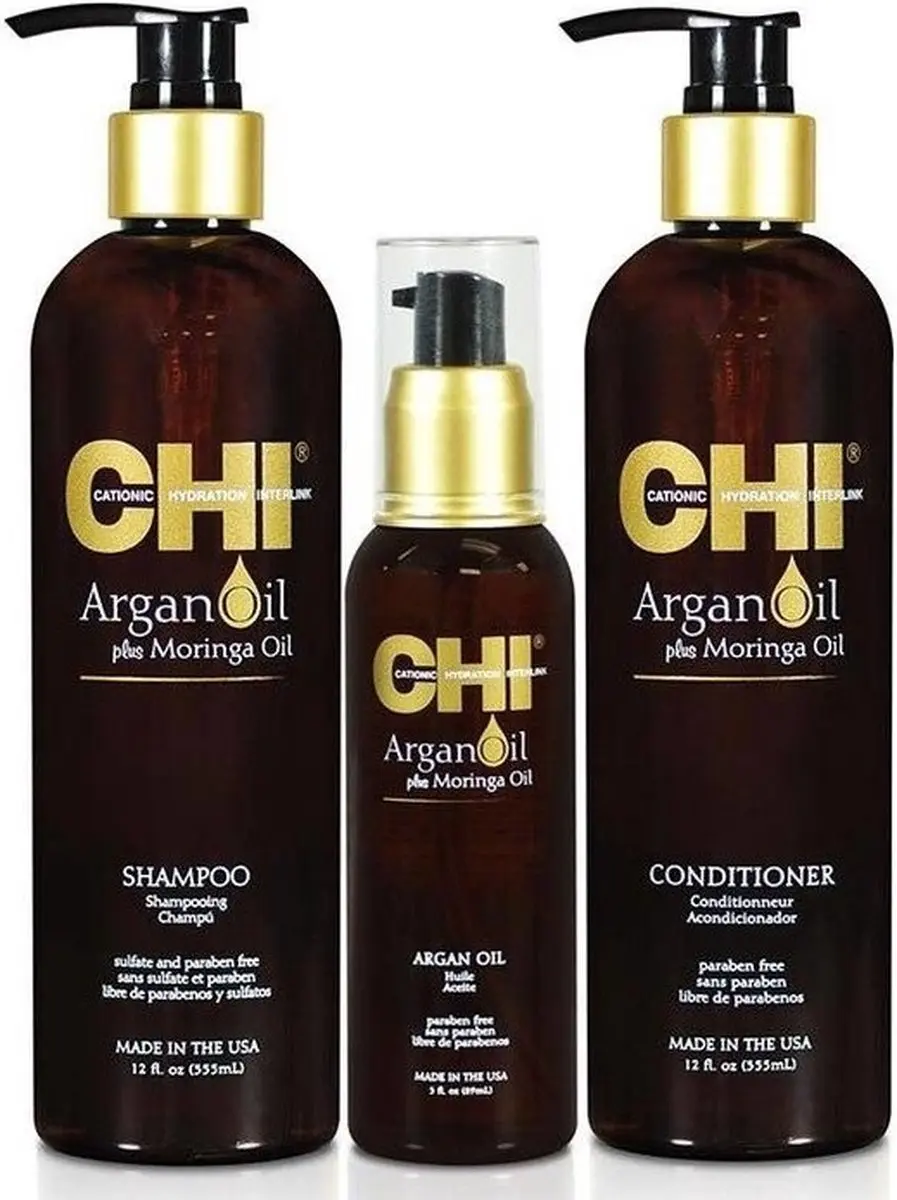 Chi Natural Life Argan Oil Holiday Set - 3 Stuks - afbeelding 6 van 6