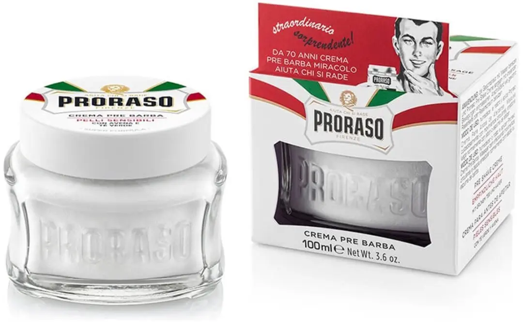 Proraso White Pakket - Aftershavebalsem, Pre Shave Crème & Scheerzeep 350ml
