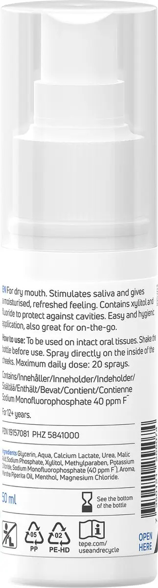 TePe Hydraterende Mondspray 50ml - Mild Apple/Peppermint - afbeelding 6 van 6