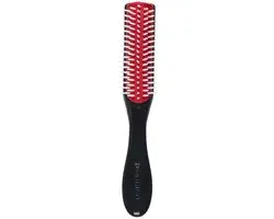 Denman D14 Handtasborstel - 5 Rijen - Zwart/Rood/Wit