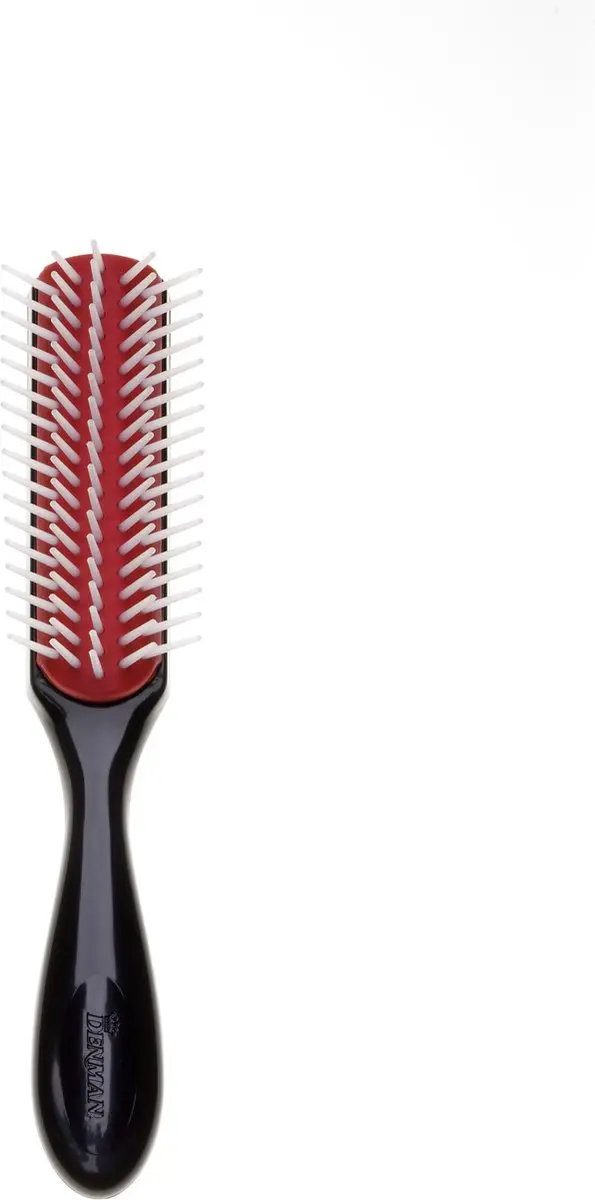 Denman D14 Handtasborstel - 5 Rijen - Zwart/Rood/Wit