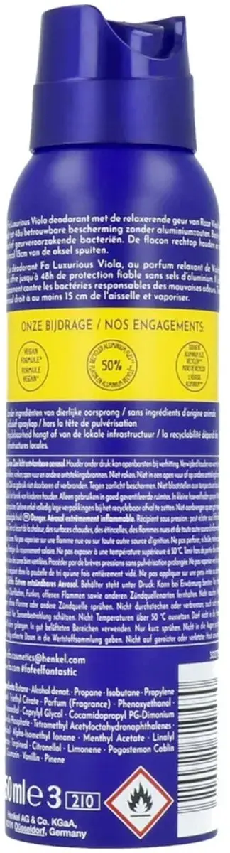 Fa Deodorant Spray Luxurious Moments 150ml