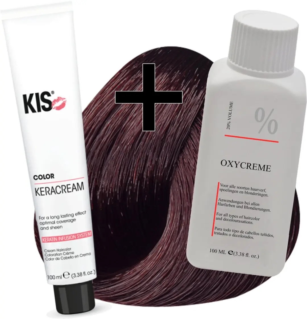 KIS Haarverfset 5RV Donker Rood Violet 100ml