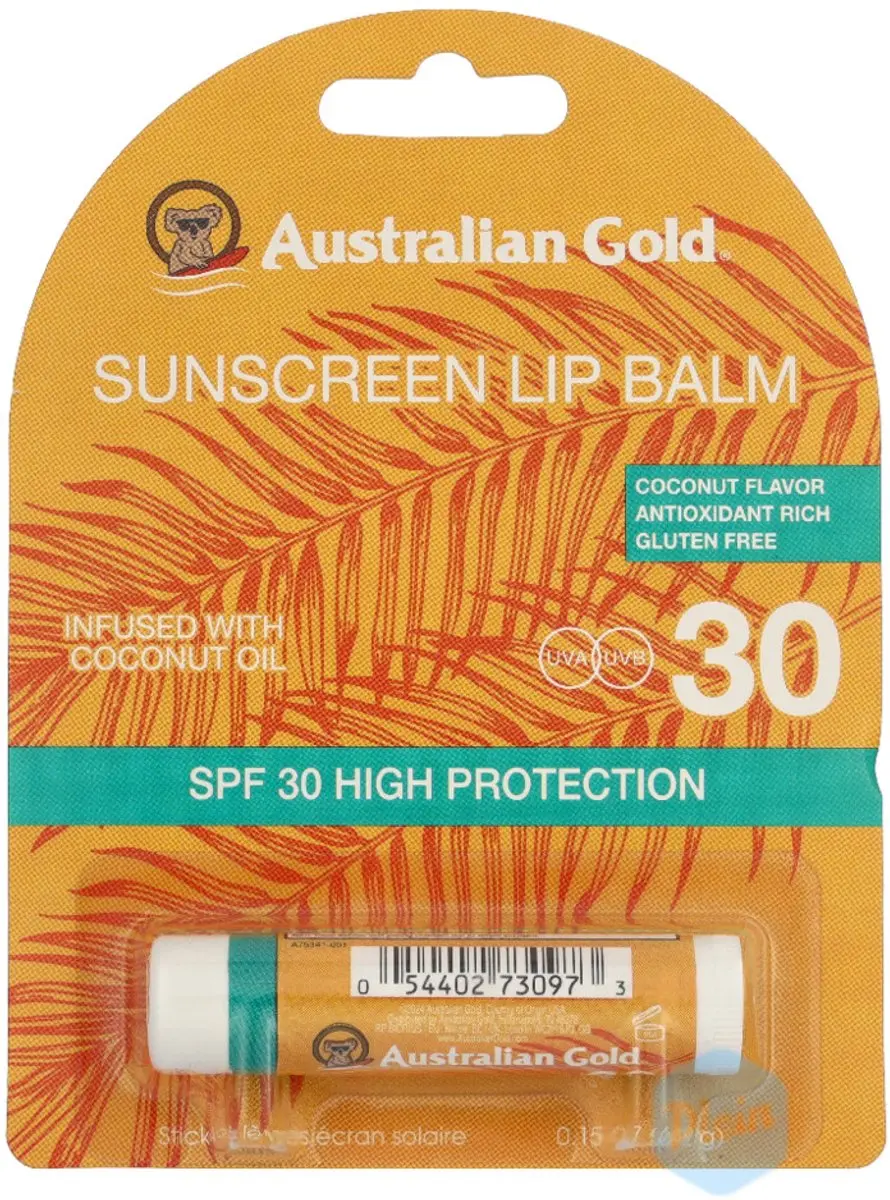 Australian Gold SPF30 Lippenbalsem Coconut 4.2g