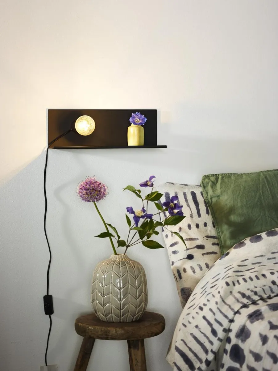 Lucide SEBO Bedlamp E27 - Zwart