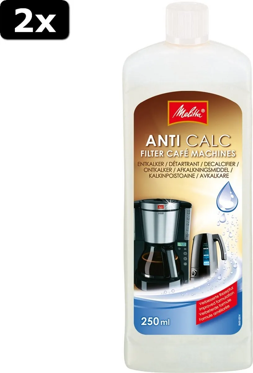 Melitta Ontkalker Vloeibaar 250ml - 2 Stuks