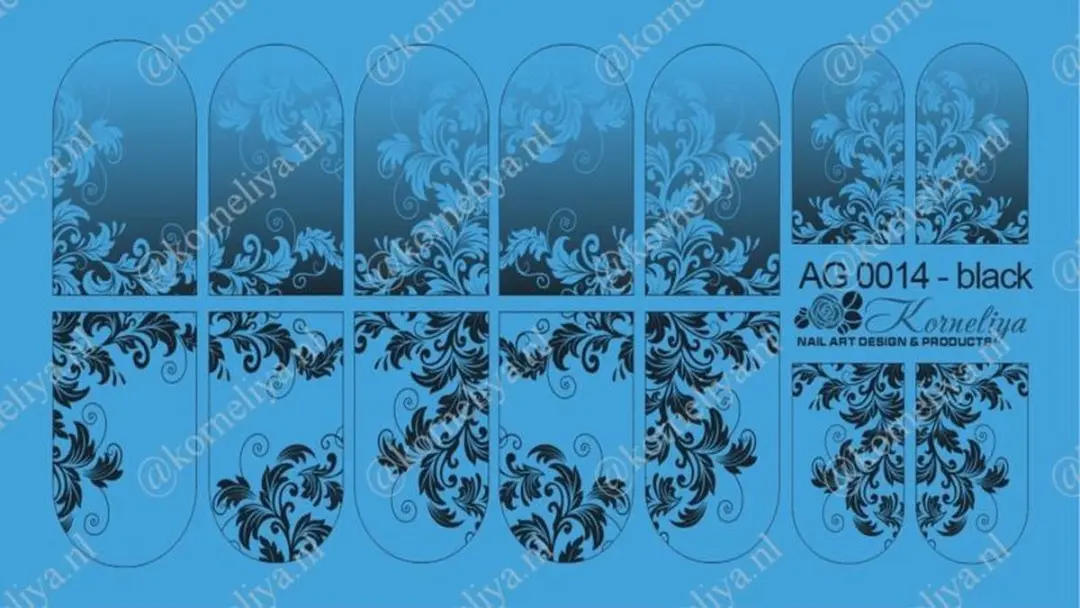 Korneliya Airbrush Waterdecal AG 0014