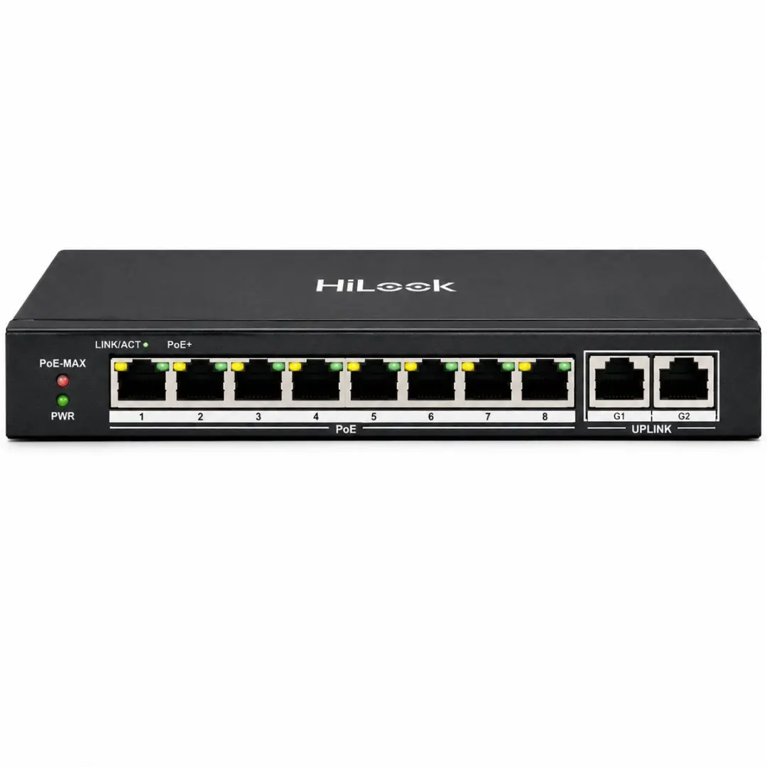 Hikvision HiLook NS-0310P-60 8-poorts PoE Switch - 60W