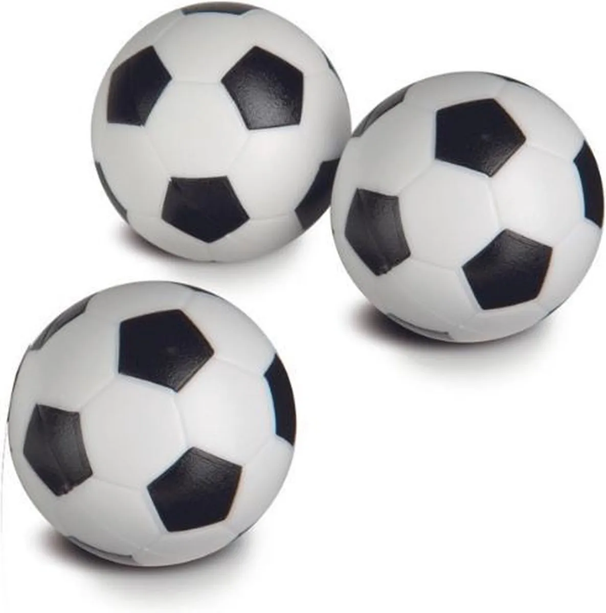 Smoby - Voetbaltafel Balletjes - 3 stuks - 34 mm - Zwart & Wit