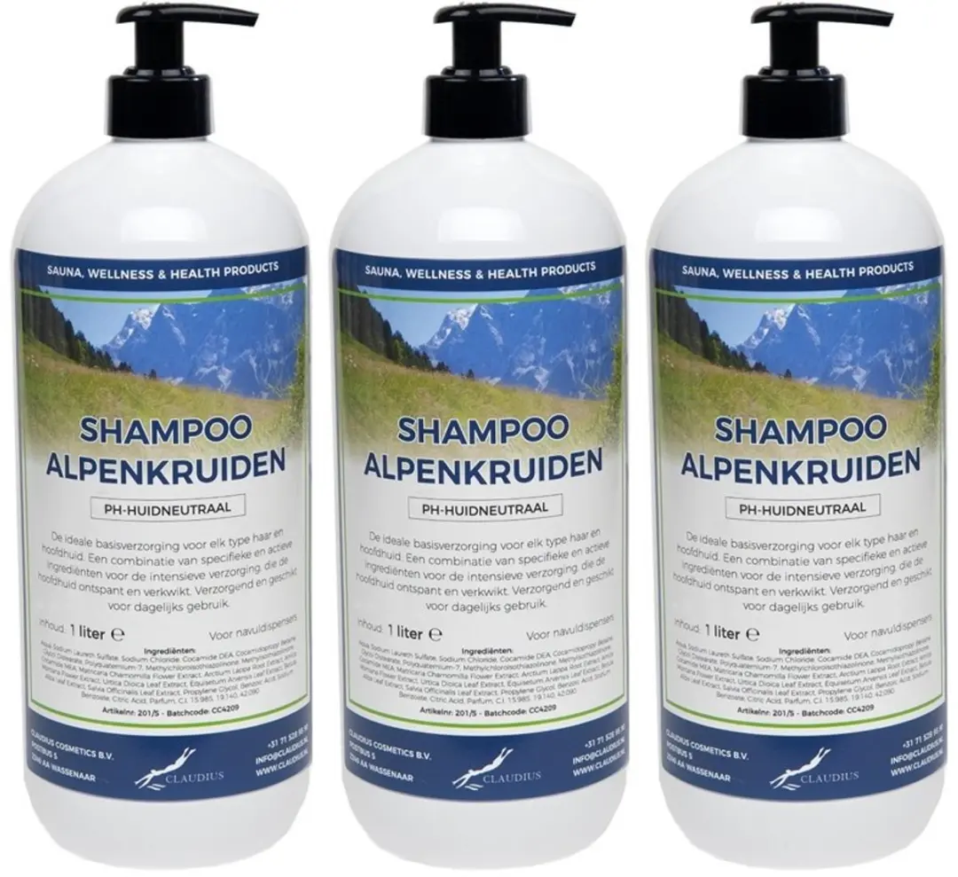 Splashbox Cosmetics Alpenkruiden Shampoo 1L