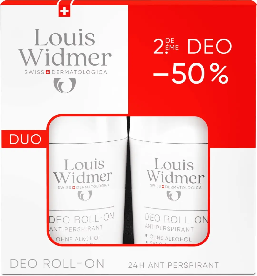Louis Widmer Deo Roll-On Antiperspirant 2x50ml