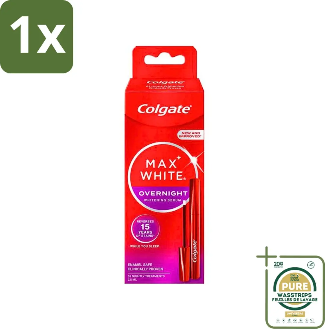Colgate Max White Overnight Whitening Serum 3ml - 20 Strips