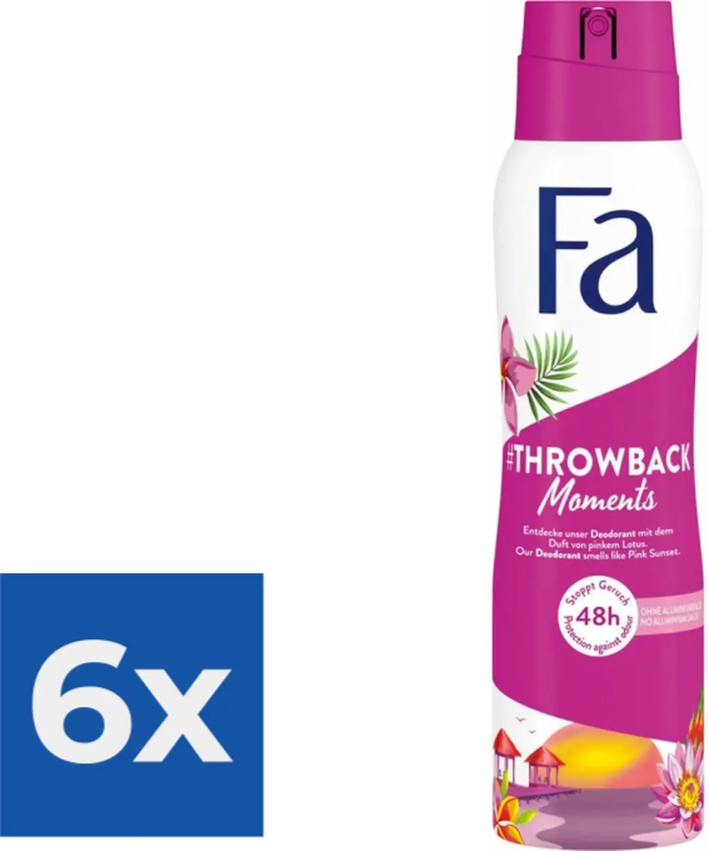 Fa Deo Spray Throwback Moments 150ml