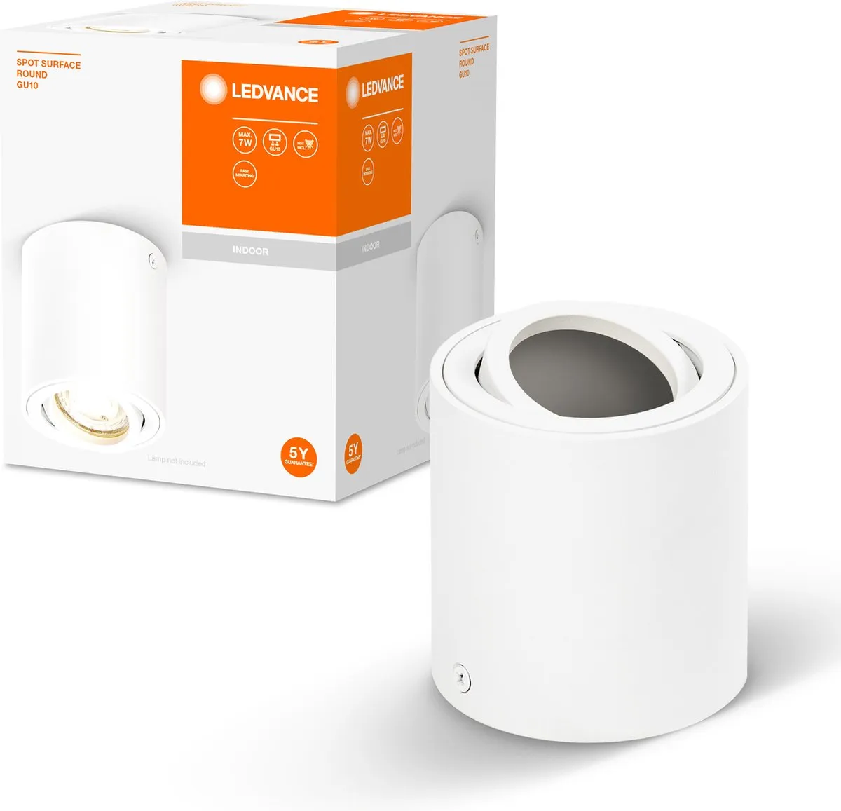 LEDVANCE Spot Surface Ronde Plafondspot GU10 - Wit - afbeelding 3 van 6