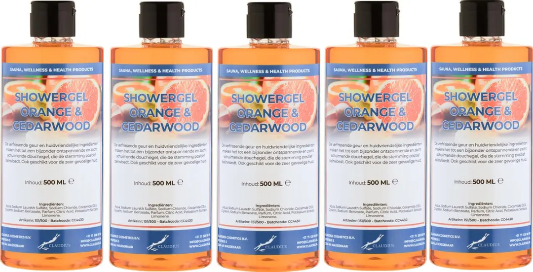 Splashbox Cosmetics Douchegel Sweet Orange & Cedarwood 500ml