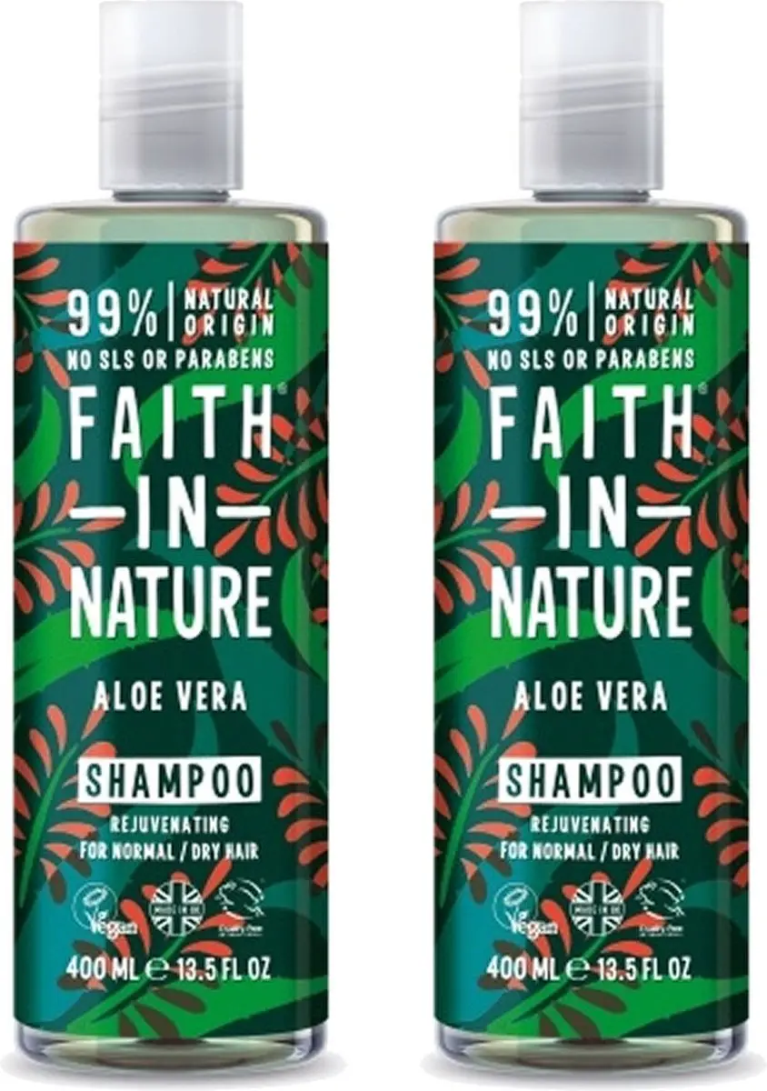 Faith In Nature Aloe Vera Shampoo 2x400ml