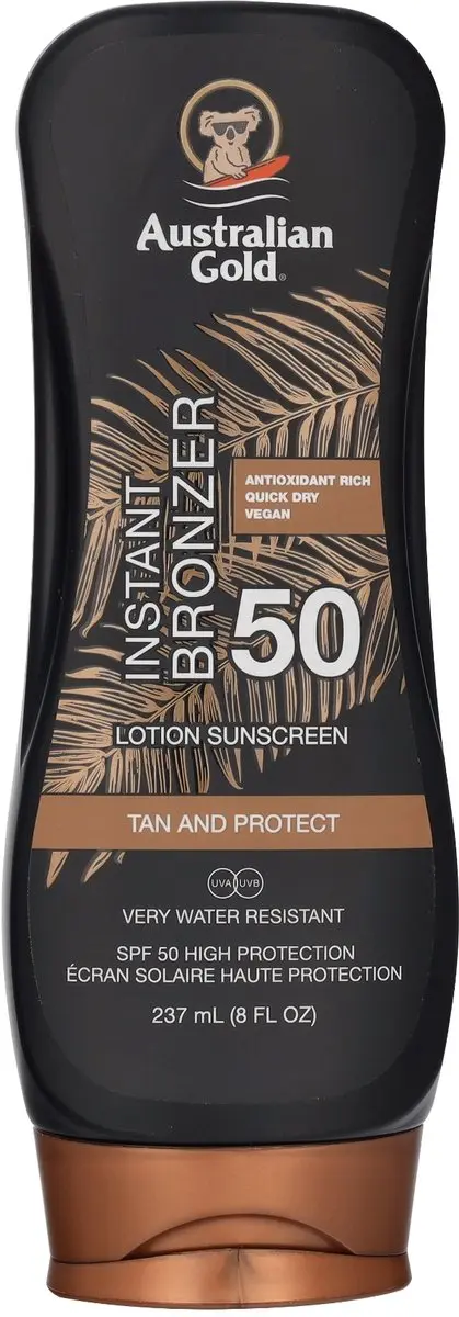Australian Gold SPF50 Lotion met Bronzer 237ml