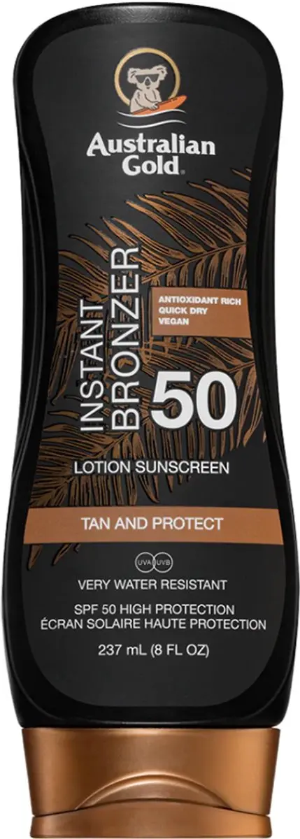 Australian Gold SPF50 Lotion met Bronzer 237ml