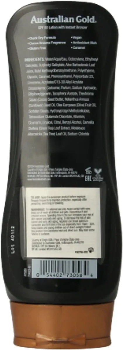 Australian Gold SPF50 Lotion met Bronzer 237ml