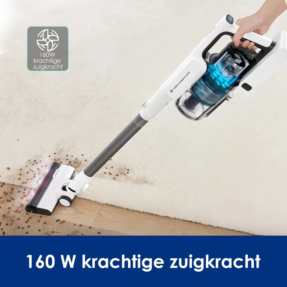 Tineco A30S Steelstofzuiger 270W - 1 Liter - 60 Min
