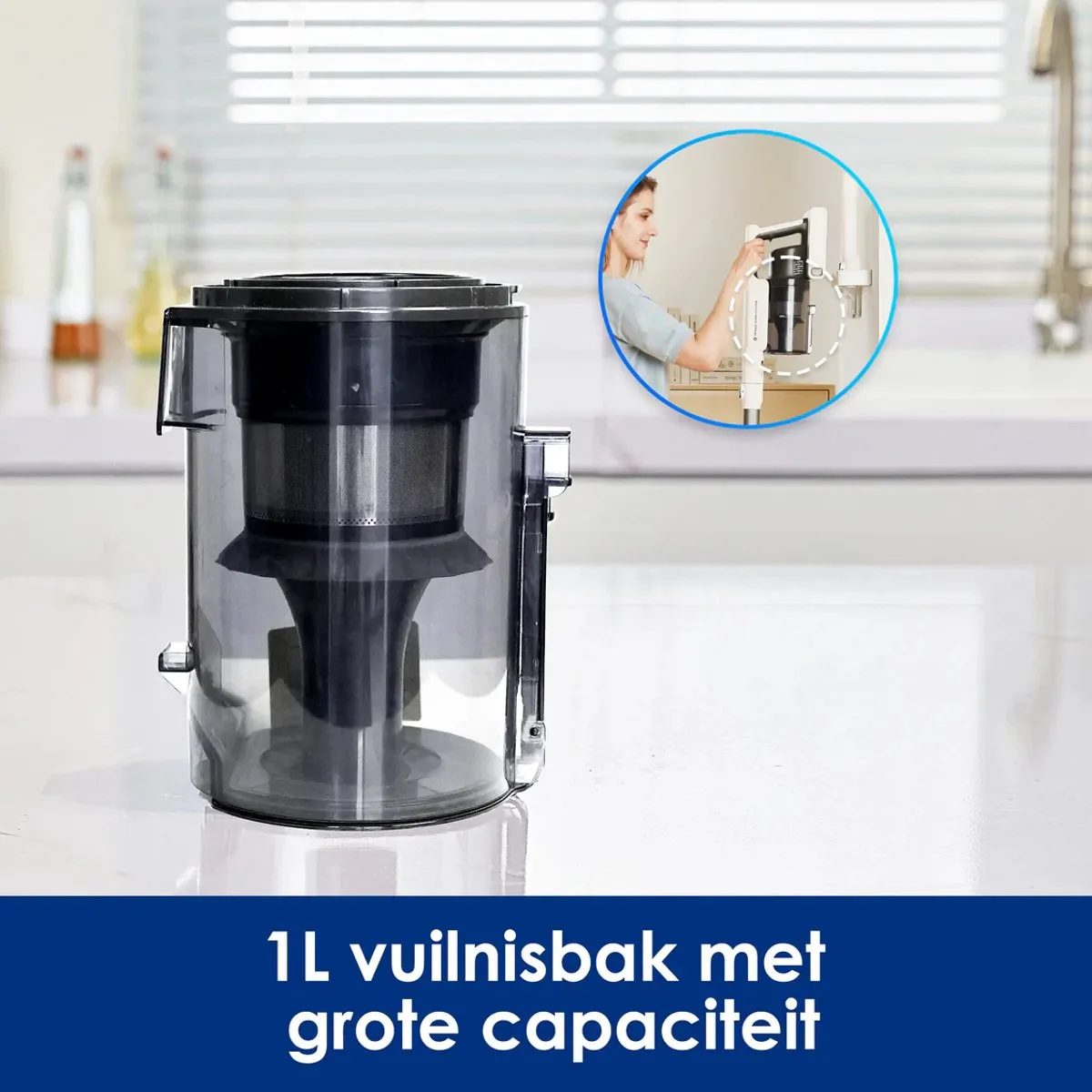 Tineco A30S Steelstofzuiger 270W - 1 Liter - 60 Min
