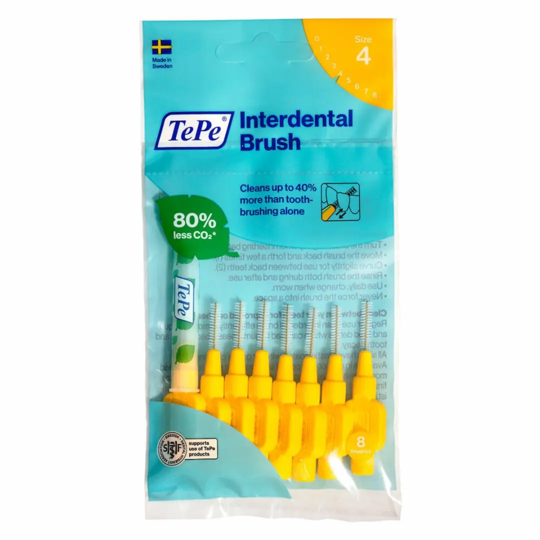 TePe Ragers Geel 0,7mm - 20 Stuks (4x5)