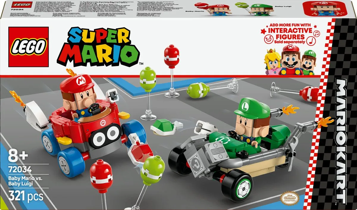 LEGO Mario Kart Baby Mario vs Baby Luigi 72034 - 321 Stukken