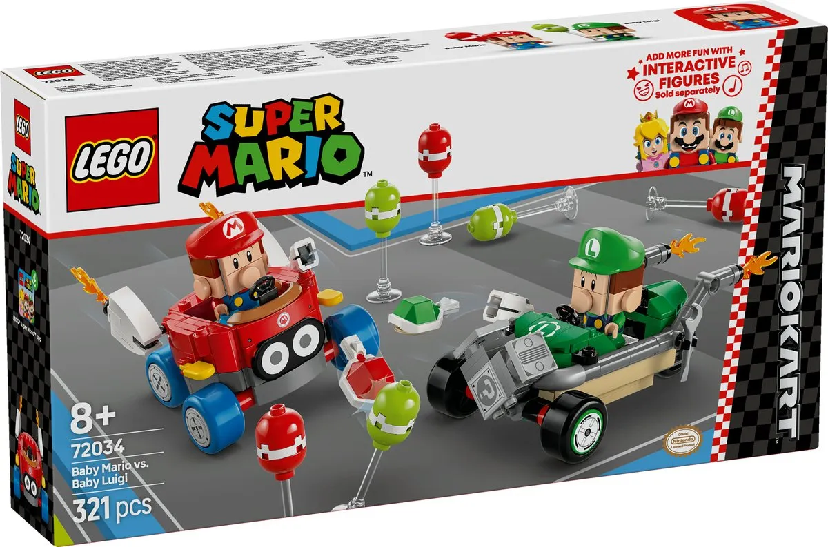 LEGO Mario Kart Baby Mario vs Baby Luigi 72034 - 321 Stukken