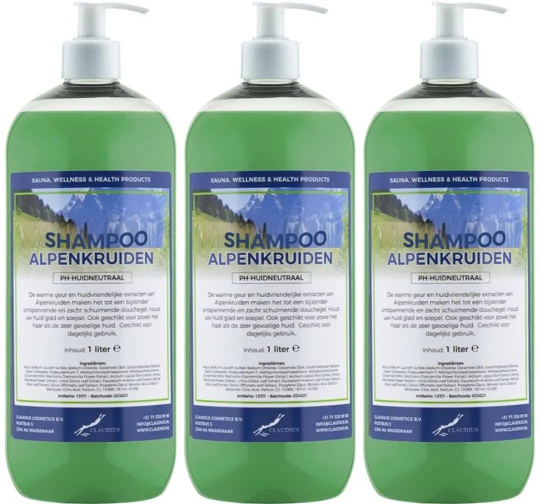 Splashbox Cosmetics Alpenkruiden Shampoo 1L